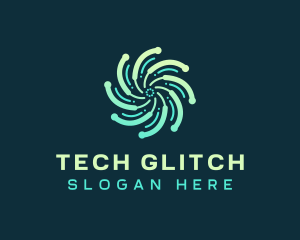 Abstract Motion Tech logo design