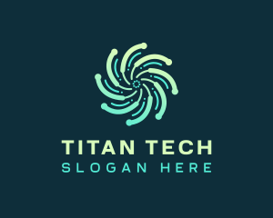 Abstract Motion Tech logo design