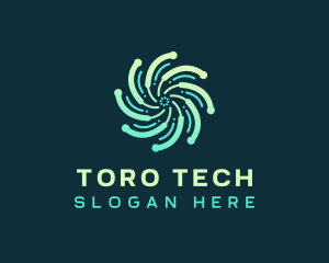 Abstract Motion Tech logo design