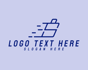 Travel Luggage Letter S  Logo