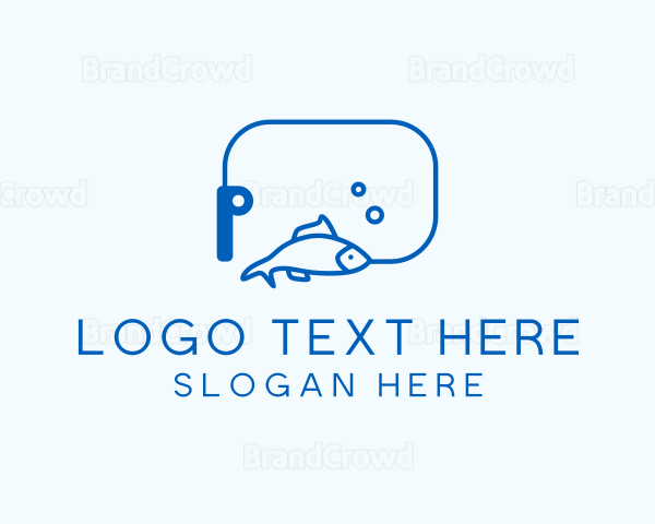 Minimalist Fishing Fish Logo