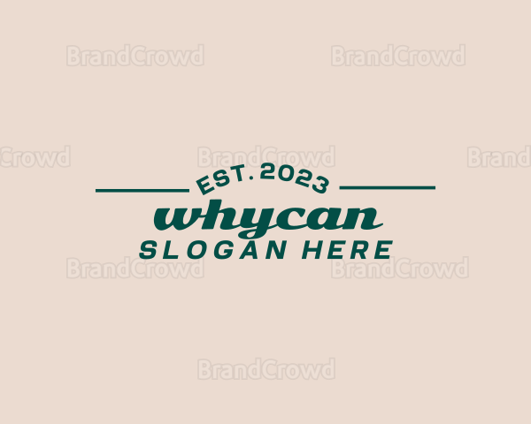 Casual Script Wordmark Logo