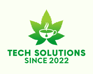 Hemp - Marijuana Leaf Cafe logo design