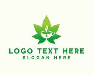 Cafeteria - Marijuana Leaf Cafe logo design