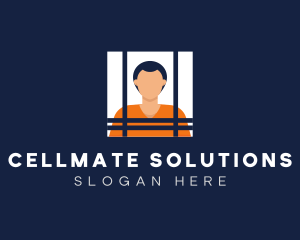 Inmate - Male Inmate Convict logo design