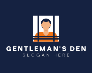 Male - Male Inmate Convict logo design