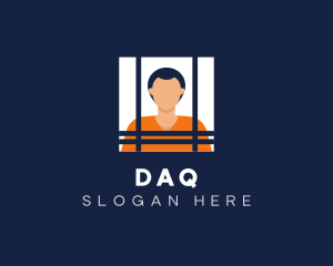 Inmate - Male Inmate Convict logo design