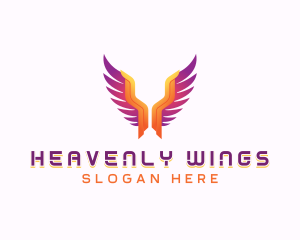 Religious Angel Wings logo design