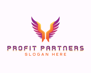 Religious Angel Wings logo design