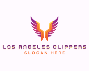 Religious Angel Wings logo design