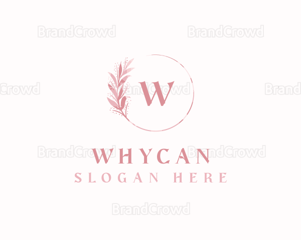 Floral Wreath Leaf Logo