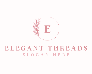 Floral Wreath Leaf logo design