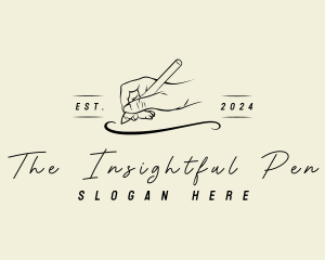 Notary Hand Pen logo design