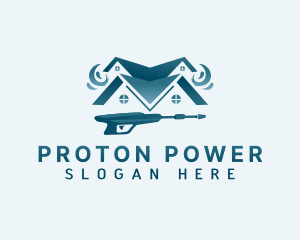 Power Washer Disinfection logo design