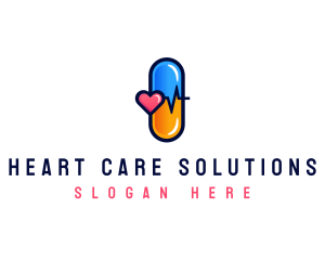 Capsule Pill Medicine logo design