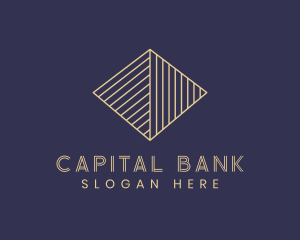 Bank - Stripe Pyramid Banking logo design