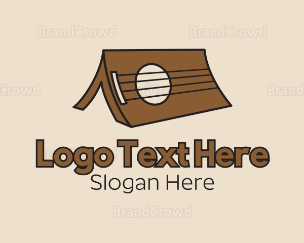 Brown Ukulele Tent Logo