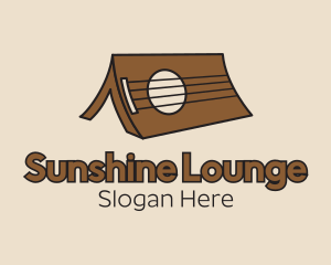 Brown Ukulele Tent logo design