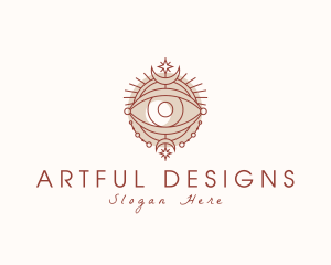 Astrological Fortune Telling Eye logo design