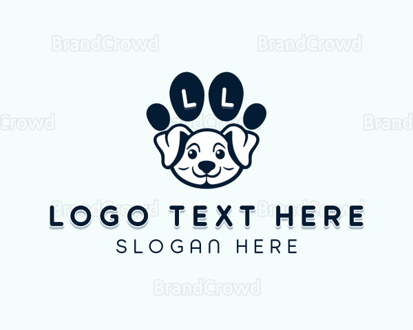 Dog Paw Puppy Logo