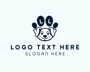 Dog Paw Puppy logo design