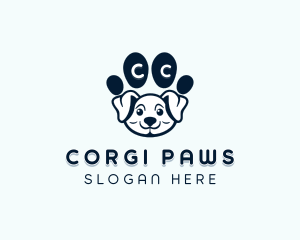 Dog Paw Puppy logo design