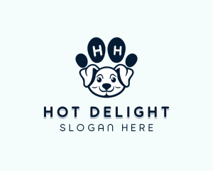 Dog Paw Puppy logo design