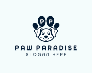 Dog Paw Puppy logo design