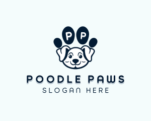 Dog Paw Puppy logo design