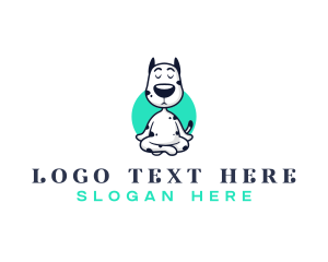 Canine - Yoga Pet Dog logo design