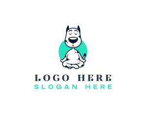 Yoga Pet Dog  Logo