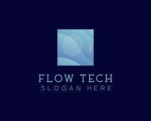 Modern Wave Shape Technology logo design