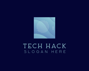 Modern Wave Shape Technology logo design