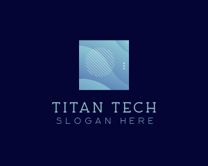 Modern Wave Shape Technology logo design