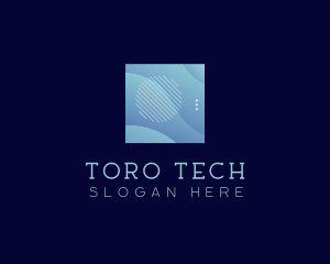 Modern Wave Shape Technology logo design