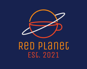 Teacup Orbit Planet  logo design