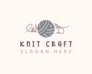 Yarn Knitting Crochet logo design