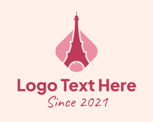 Radio Tower - Paris Eiffel Tower logo design