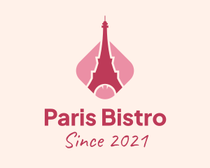 Paris Eiffel Tower  logo design