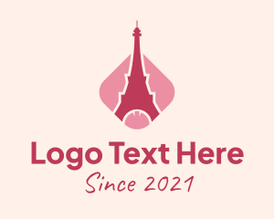 Architecture - Paris Eiffel Tower logo design