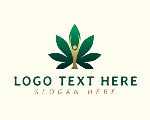Ejuice - Human Marijuana Leaf logo design