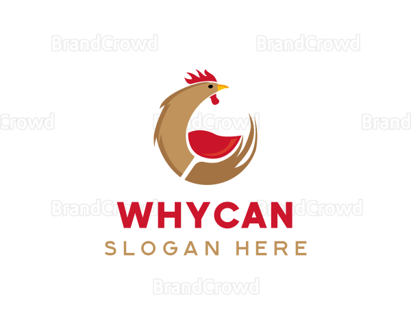 Rooster Wine Glass Logo