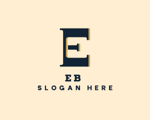 Athletic Varsity Letter E logo design