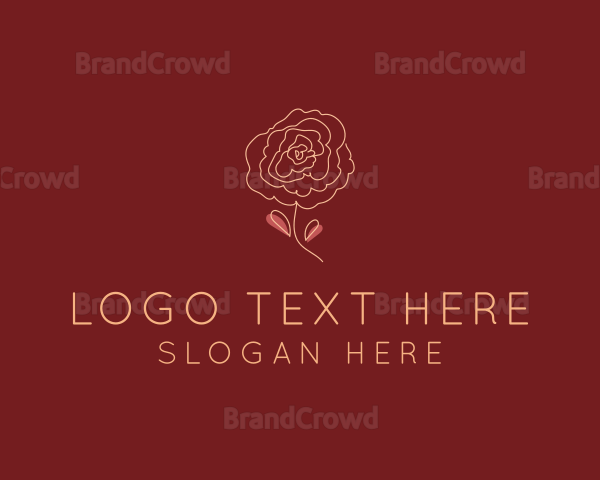 Rose Bloom Flower Logo