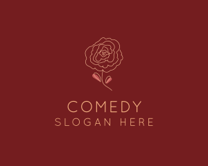 Rose Bloom Flower Logo
