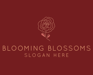 Blooming - Rose Bloom Flower logo design