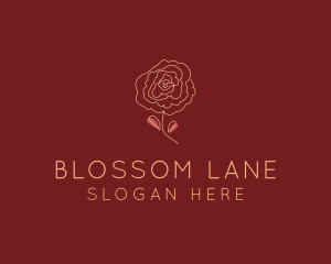 Bouquet - Rose Bloom Flower logo design
