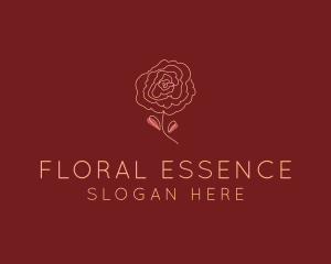 Bouquet - Rose Bloom Flower logo design