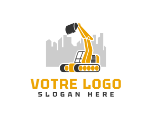 Excavator Construction Firm logo design