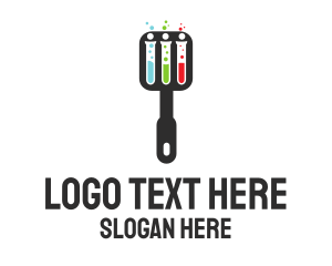 Molecular Gastronomy - Science Laboratory Spatula logo design